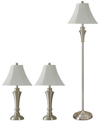 Набор из 3 светильников Kadian: 2 настольных лампы и 1 торшер StyleCraft Home Collection