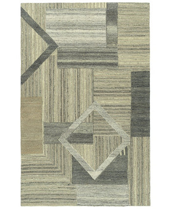 Alzada ALZ04-49 Коричневый коврик размером 2 x 3 фута Kaleen