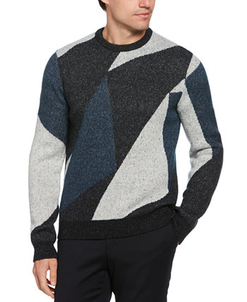Мужской свитер с геометрическим принтом в полоску Perry Ellis