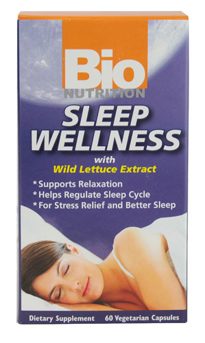 Wellness для сна с экстрактом дикого салата, 60 вегетарианских капсул Bio Nutrition