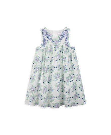 Маленькая девочка &amp;amp; Шелковое платье с цветочным принтом для девочки Chloe