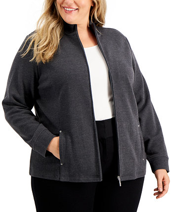 Куртка большого размера с воротником-стойкой, созданная для Macy's Karen Scott