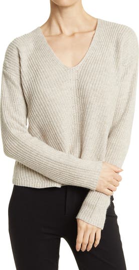 Элиза Укороченный пуловер с V-образным вырезом Marine Layer