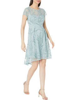 Sequin Embroidered Cocktail Dress Adrianna Papell
