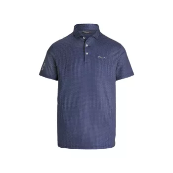 Pin-Dot Jersey Short-Sleeve Polo Shirt RLX Ralph Lauren