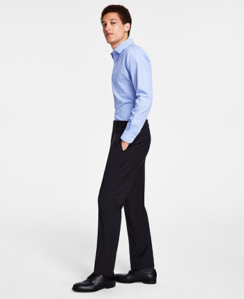 Мужские костюмные брюки классического кроя из эластичной шерстяной смеси Brooks Brothers
