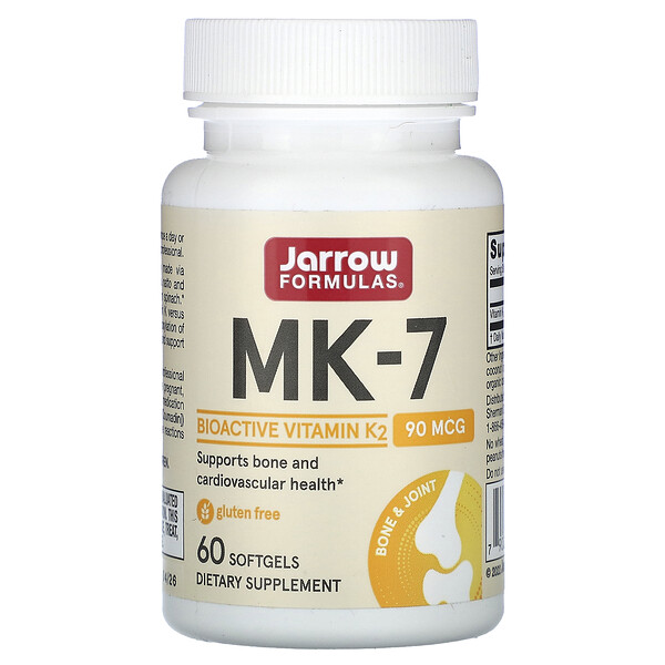 MK-7, 90 мкг, 60 капсул - Jarrow Formulas Jarrow Formulas