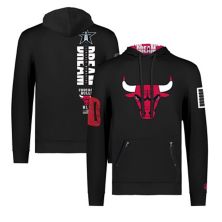 Unisex FISLL x Black History Collection  Black Chicago Bulls Pullover Hoodie FISLL