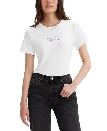 Женская хлопковая футболка с короткими рукавами и рисунком Rickie Levi's®