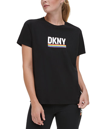 Women's Rainbow Pride Crewneck T-Shirt DKNY