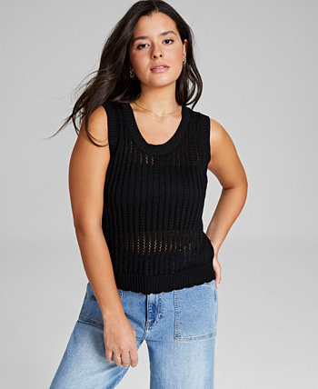 Женский свитер без рукавов с круглым вырезом, созданный для Macy's And Now This