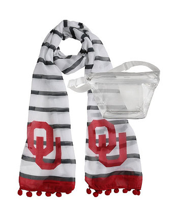 Women's Oklahoma Sooners Fanny Pack Scarf Set Emerson Street Clothing Co.