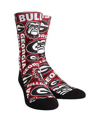 Женские носки Rock Em Носки с логотипом Georgia Bulldogs Crew Rock 'Em