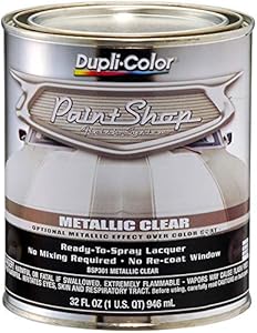 Dupli-Color BSP202 Paint Shop Finish System Base Coat – Brilliant Silver Metallic - 32 oz. Automotive Paint Dupli-Color