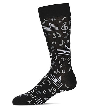 Новинки мужских носков с музыкальными нотами MEMOI