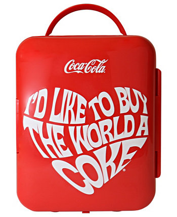 Портативный термоэлектрический мини-холодильник на 6 банок серии World 1971 Coca-Cola