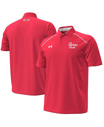 Мужская красная рубашка-поло с курсивом Texas Tech Red Raiders Throwback Under Armour