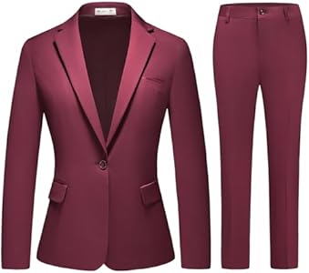 MODFUL Women Suits Work Professional Office 2 Piece Pant Suits for Women Business Outfits MODFUL