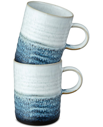 Kiln Collection Ridged Stoneware Mugs, Set of 2 Denby