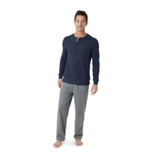Мужские штаны для сна Eddie Bauer из 2 предметов с термобельем Henley & Flannel Sleep Pants Eddie Bauer