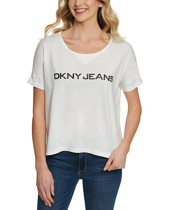Футболка с логотипом DKNY Jeans