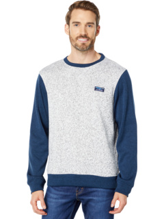 Легкий свитер Обычный флисовый топ с длинным рукавом в стиле колор-блок L.L.Bean
