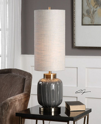 Керамическая лампа Zahlia Aged Grey Ceramic Lamp Uttermost