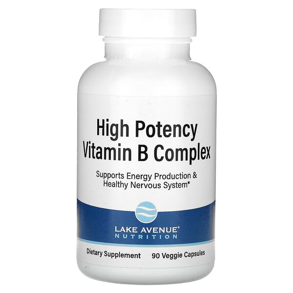 Витамин B Комплекс высокой активности - 90 растительных капсул - Lake Avenue Nutrition Lake Avenue Nutrition
