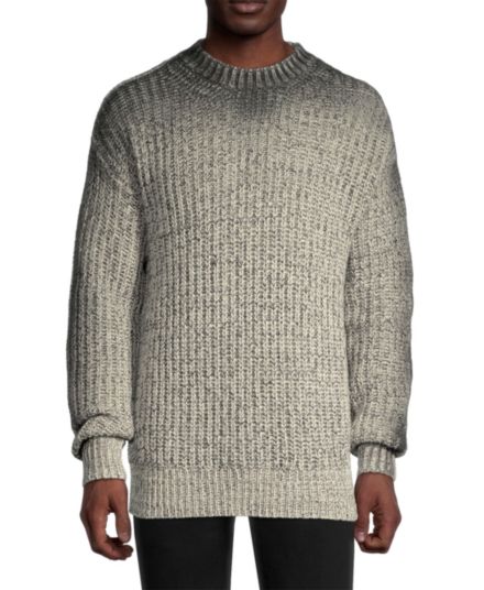Sprayed Outline Mouliné Shetland Wool Sweater MARNI