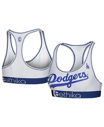 Женский белый спортивный бюстгальтер Los Angeles Dodgers Babe Ethika