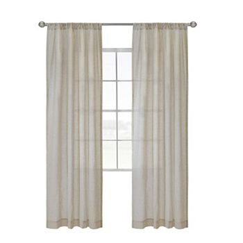 Weathervane Light Filtering Energy Efficient Rod Pocket Curtain Panel for Windows Commonwealth Home Fashions