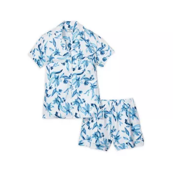 Floral Print Shorts Pajama Set Petite Plume