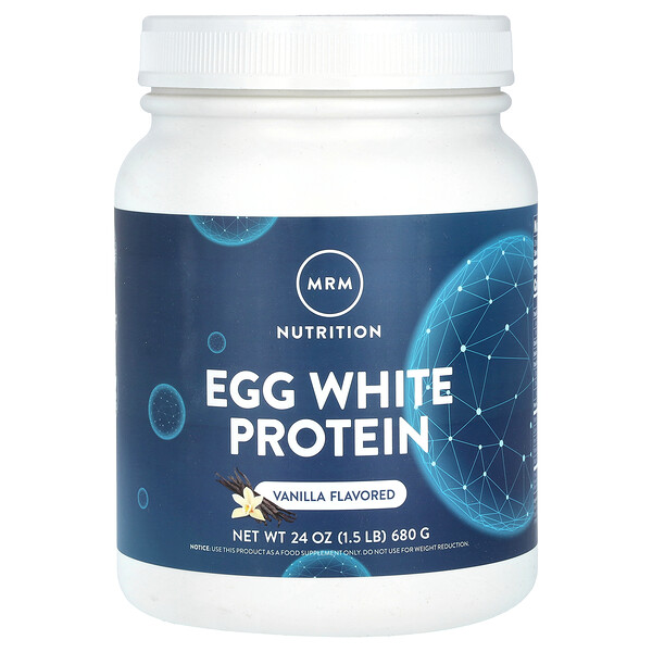 Протеин яичного белка, ванильный, 1,5 фунта (680 г) MRM