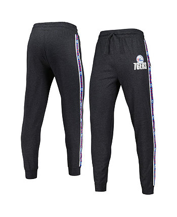 Мужские темно-серые брюки-джоггеры Philadelphia 76ers Team Stripe Concepts Sport