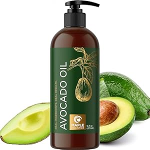 Cold Pressed Sweet Almond Oil - Pure Sweet Almond Oil for Skin Care and Moisturizing Body Oil for Men and Women - Carrier Oil for Essential Oils Mixing for Hair Skin and Nails DIY Beauty Products 16oz Maple Holistics