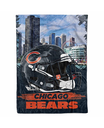 Одеяло с изображением города Chicago Bears размером 66 x 90 дюймов Logo Brand