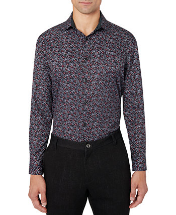 Мужская классическая рубашка Slim Fit Non-Iron Performance Stretch с цветочным принтом Tallia