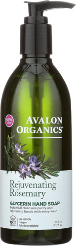 Омолаживающее мыло для рук с глицерином и розмарином Avalon Organics -- 12 жидких унций Avalon Organics