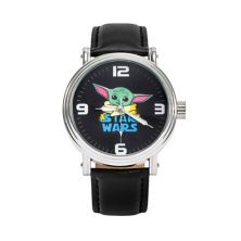 Disney's The Mandalorian Grogu Men's Leather Watch - WSW001389 Disney