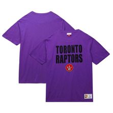 Men's Mitchell & Ness Purple Toronto Raptors Hardwood Classics Legendary Slub T-Shirt Mitchell & Ness