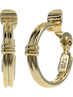 Серьги-кольца с двумя ремешками диаметром 20 мм Ralph Lauren