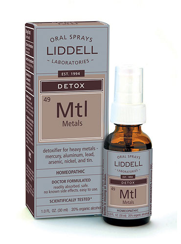 Liddell Гомеопатический детокс-спрей для металлов - 1 жидкая унция Liddell