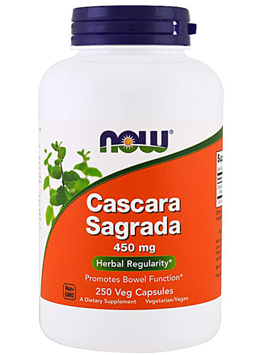 Каскара Саграда - 450 мг - 250 ВегКапс - NOW Foods NOW Foods
