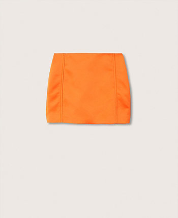 Женская мини-юбка со швами MANGO