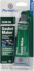 Permatex 81182 Gear Oil RTV Gasket Maker, 3 oz (Packaging May Vary) Permatex