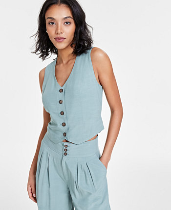 Women's Sleeveless Cropped Vest, Created for Macy's Bar III