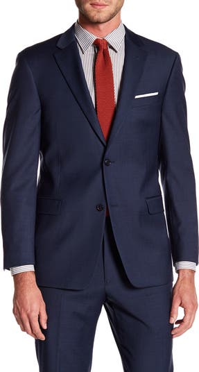 Adams Modern Fit TH Flex Performance Wool Blend Sharkskin Suit Separating Jacket Tommy Hilfiger
