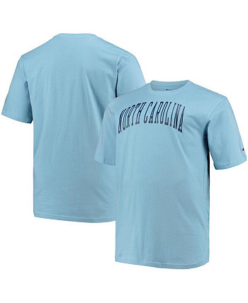 Мужская синяя футболка North Carolina Tar Heels Big and Tall Arch Team с логотипом Champion