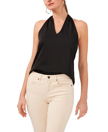 Женская блузка без рукавов с v-образным вырезом и бретелькой через шею 1.STATE