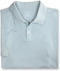 Banana Republic Mens Slim Fit Pique Mesh Organic Cotton Monogram Polo Shirt Banana Republic Factory